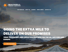 Tablet Screenshot of maxwellfreight.co.uk